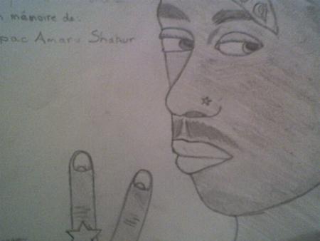 dessin de tupac